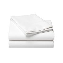 Cearsaf pat Percale policoton 160x240 cm Alb